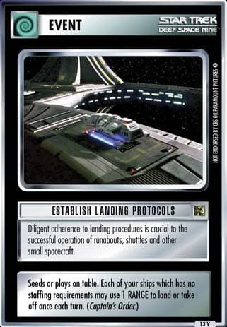 Establish Landing Protocols