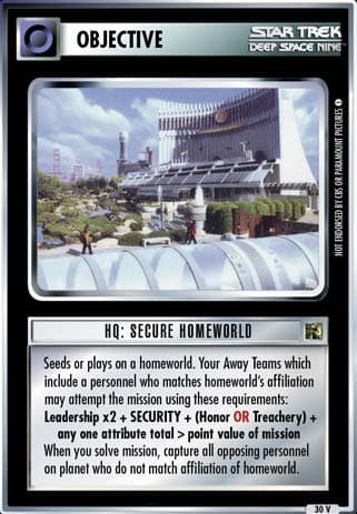 HQ: Secure Homeworld