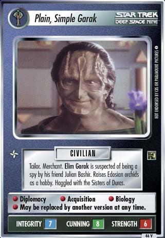 Plain, Simple Garak