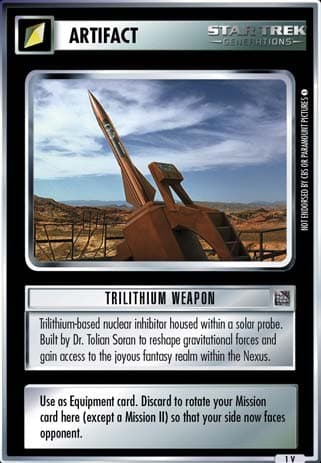 Trilithium Weapon