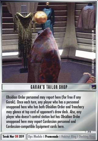 Garak's Tailor Shop