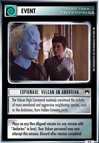 Espionage: Vulcan on Andorian