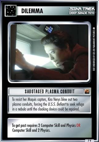 Sabotaged Plasma Conduit