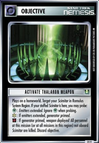 Activate Thalaron Weapon