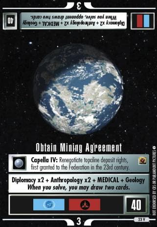 Obtain Mining Agreement
