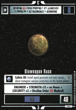 Bioweapon Ruse