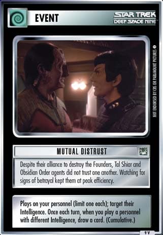 Mutual Distrust