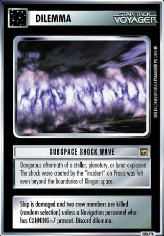 Subspace Shock Wave