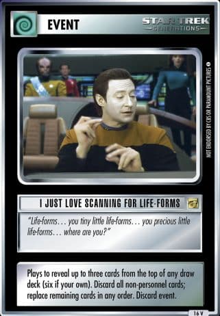 I Just Love Scanning for Life-forms