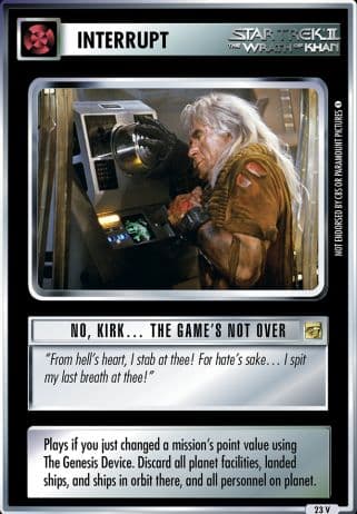 No, Kirk ... The Game's Not Over