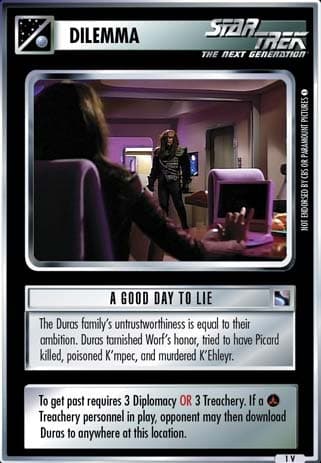A Good Day to Lie