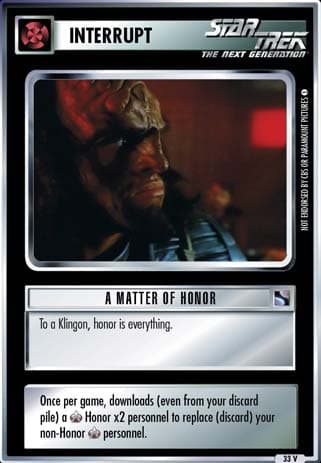 A Matter of Honor