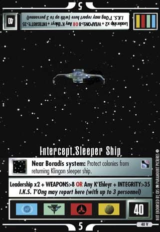 Intercept Sleeper Ship