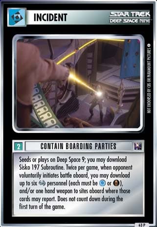 Contain Boarding Parties