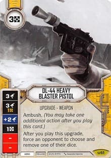 DL-44 Heavy Blaster Pistol (Card Only)