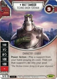 Wat Tambor - Techno Union Foreman (Card Only)