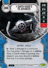 Darth Vader's Tie Advanced (Card Only)