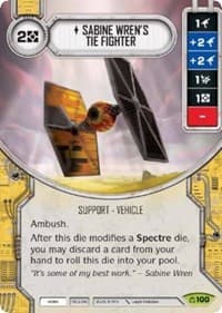 Sabine Wren's TIE Fighter (Card Only)
