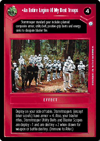 •An Entire Legion Of My Best Troops