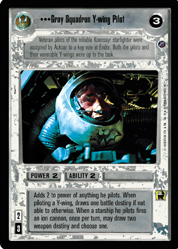 •••Gray Squadron Y-wing Pilot
