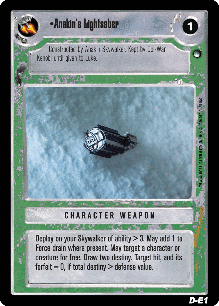 •Anakin's Lightsaber