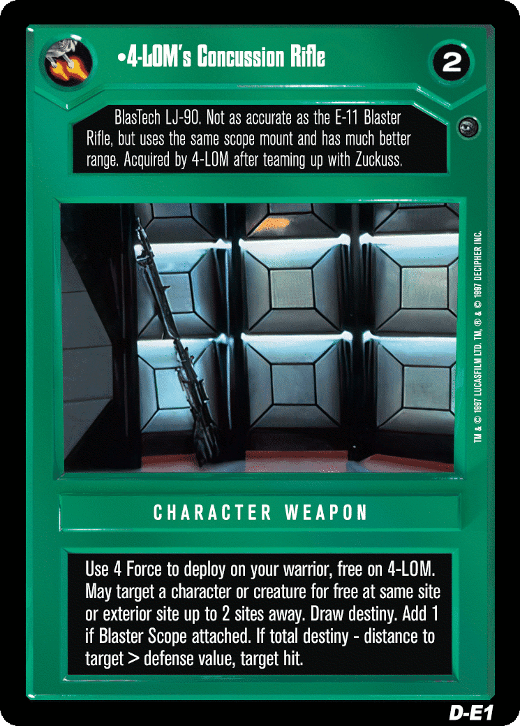 •4-LOM's Concussion Rifle
