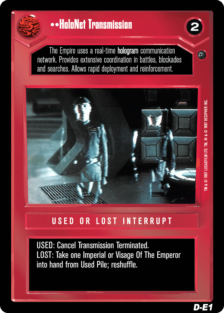 ••HoloNet Transmission
