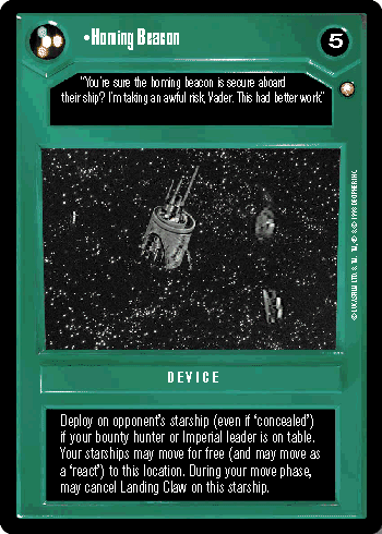 •Homing Beacon