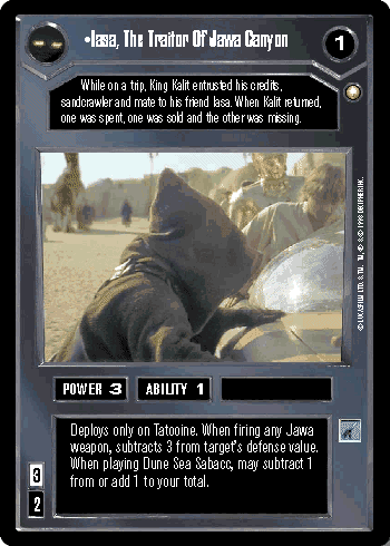 •Iasa, The Traitor Of Jawa Canyon
