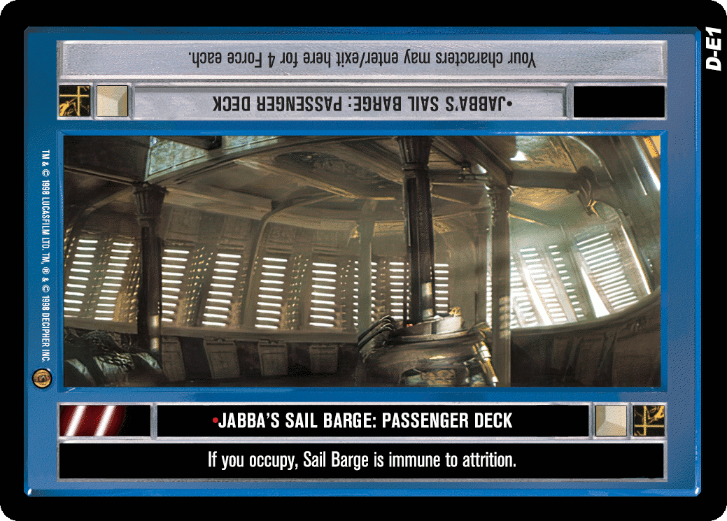 •Jabba's Sail Barge: Passenger Deck
