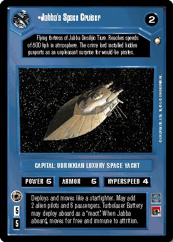 •Jabba's Space Cruiser