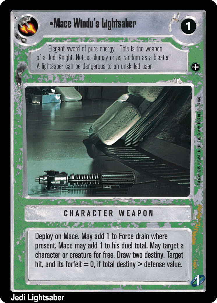 •Mace Windu's Lightsaber