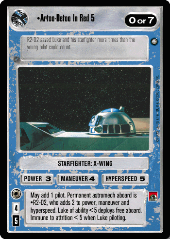 •Artoo-Detoo In Red 5