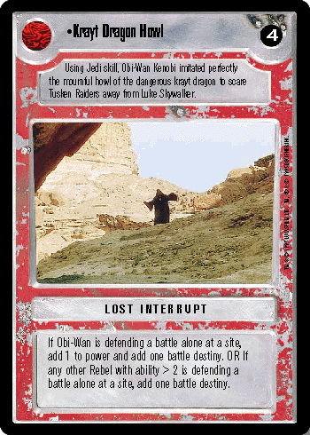 •Krayt Dragon Howl