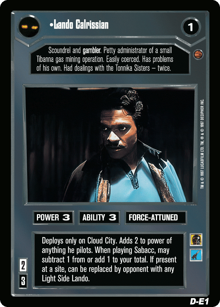 •Lando Calrissian