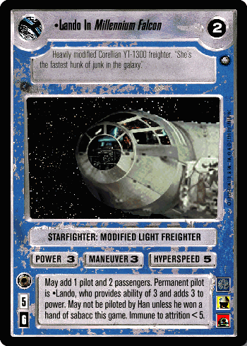 •Lando In Millennium Falcon