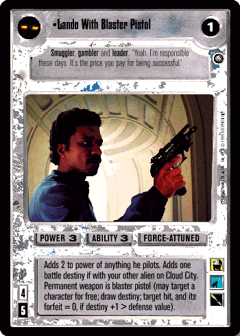 •Lando With Blaster Pistol