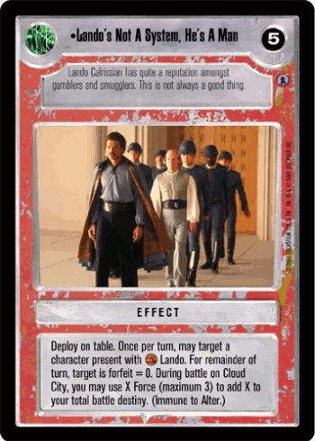 •Lando's Not A System, He's A Man