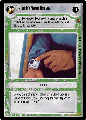 •Lando's Wrist Comlink
