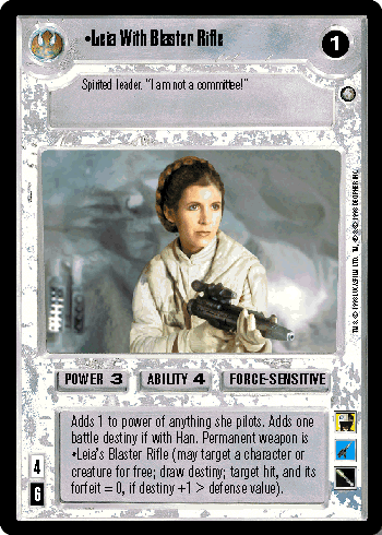 •Leia With Blaster Rifle