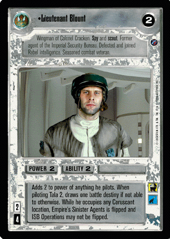 •Lieutenant Blount