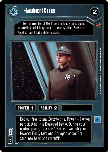 •Lieutenant Cecius