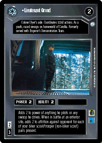 •Lieutenant Grond