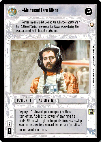 •Lieutenant Tarn Mison