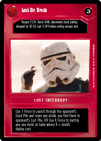 Look Sir, Droids