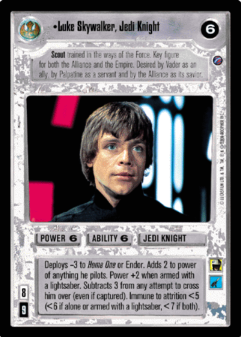 •Luke Skywalker, Jedi Knight