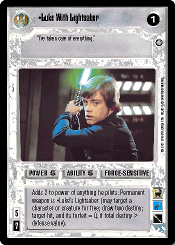 •Luke With Lightsaber