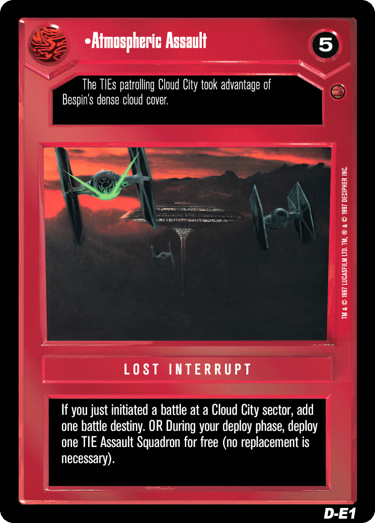 •Atmospheric Assault