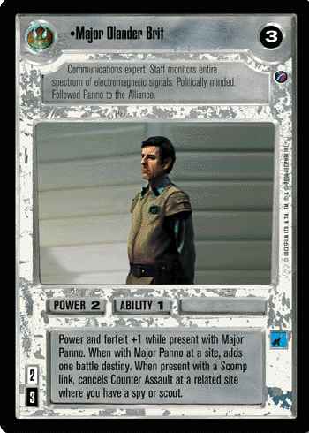 •Major Olander Brit