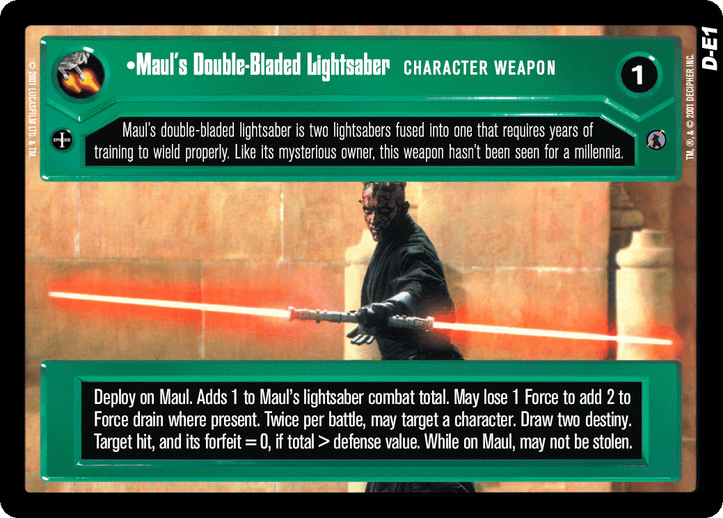 •Maul's Double-Bladed Lightsaber